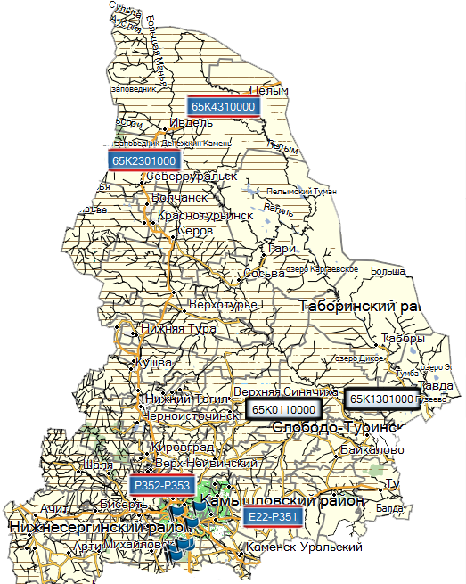 Карта пелыма свердловской области